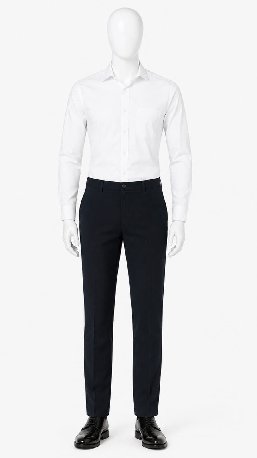 Men Formal Slim Fit Black Trousers